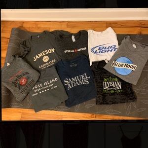 BUNDLE OF BEER/LIQUOR T-SHIRTS!